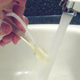 Illustration for article titled Brush & Rinse Toothbrush Creates Mini Water Fountain